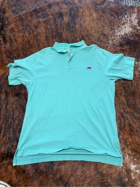 Men's Perlis Authentic Crawfish New Orleans Polo Shirt Blue Size Large Golf